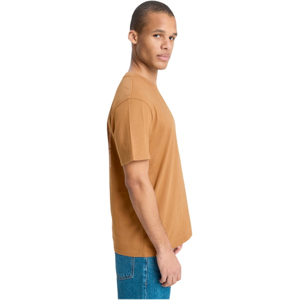 2026 Quiksilver Mens Evo Blossom Of Peace T-Shirt EQYZT08264 - Tobacco Brown